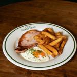 Gammon, egg and chips at The Foresters..
