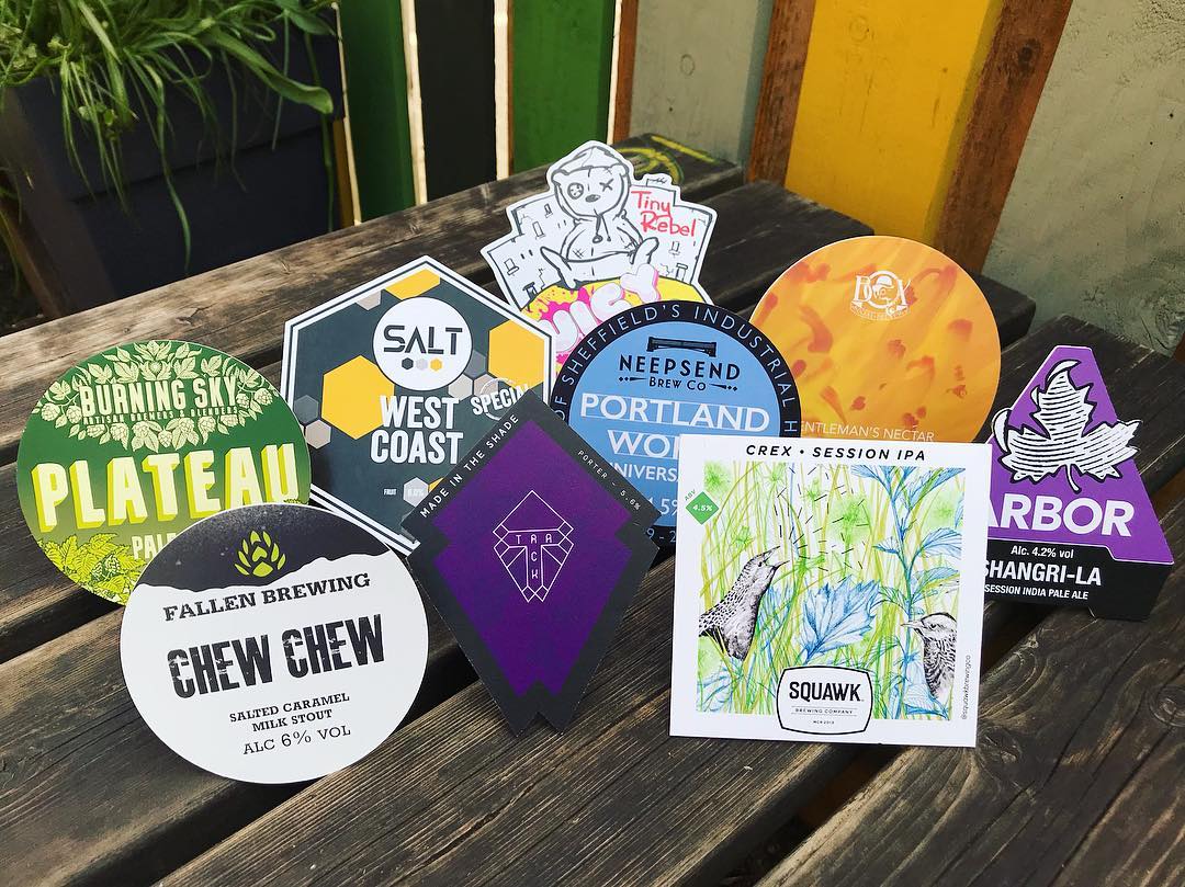 A selection of beers at The Beer Engine.