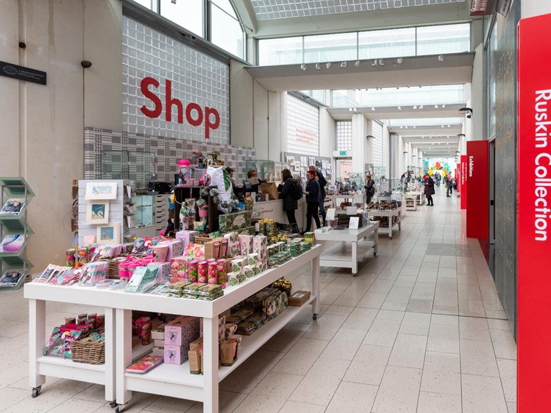 The shop inside the Millennium Gallery.