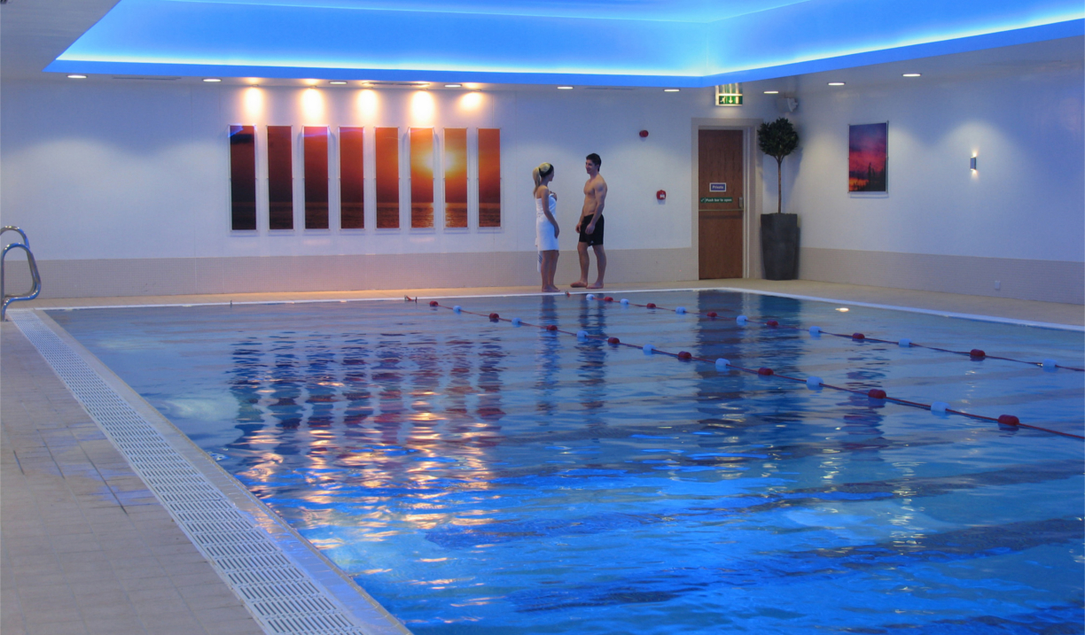 The pool at Mercure St. Paul's Hotel Spa.