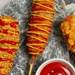 A photo of some food at Clapping Corndog.