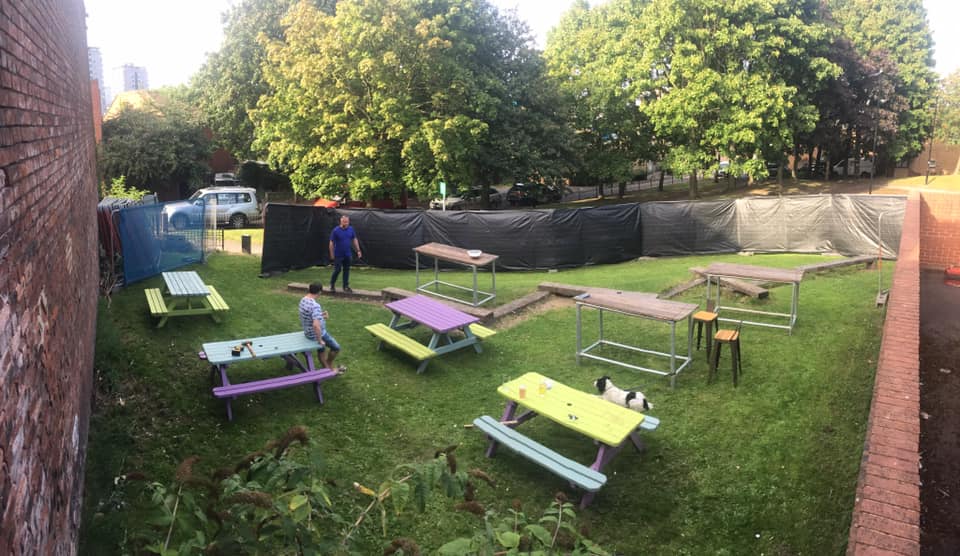 The beer garden at The Cremorne.
