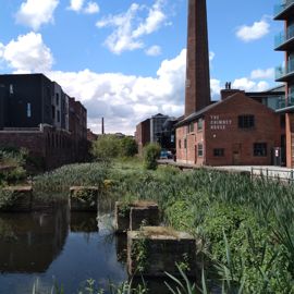 Kelham Island Walks - The Chimney House in Kelham Island. 