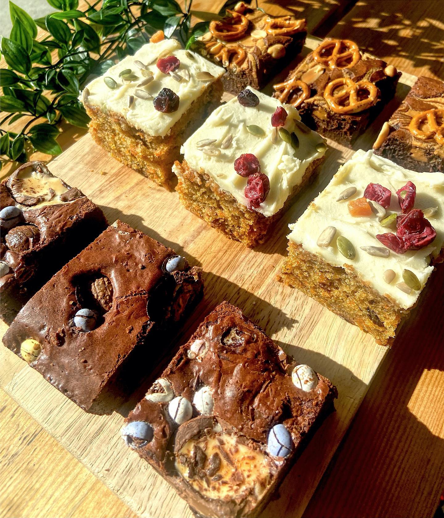 Cakes on display on the counter at S17 Coffee Shop & Bistro.