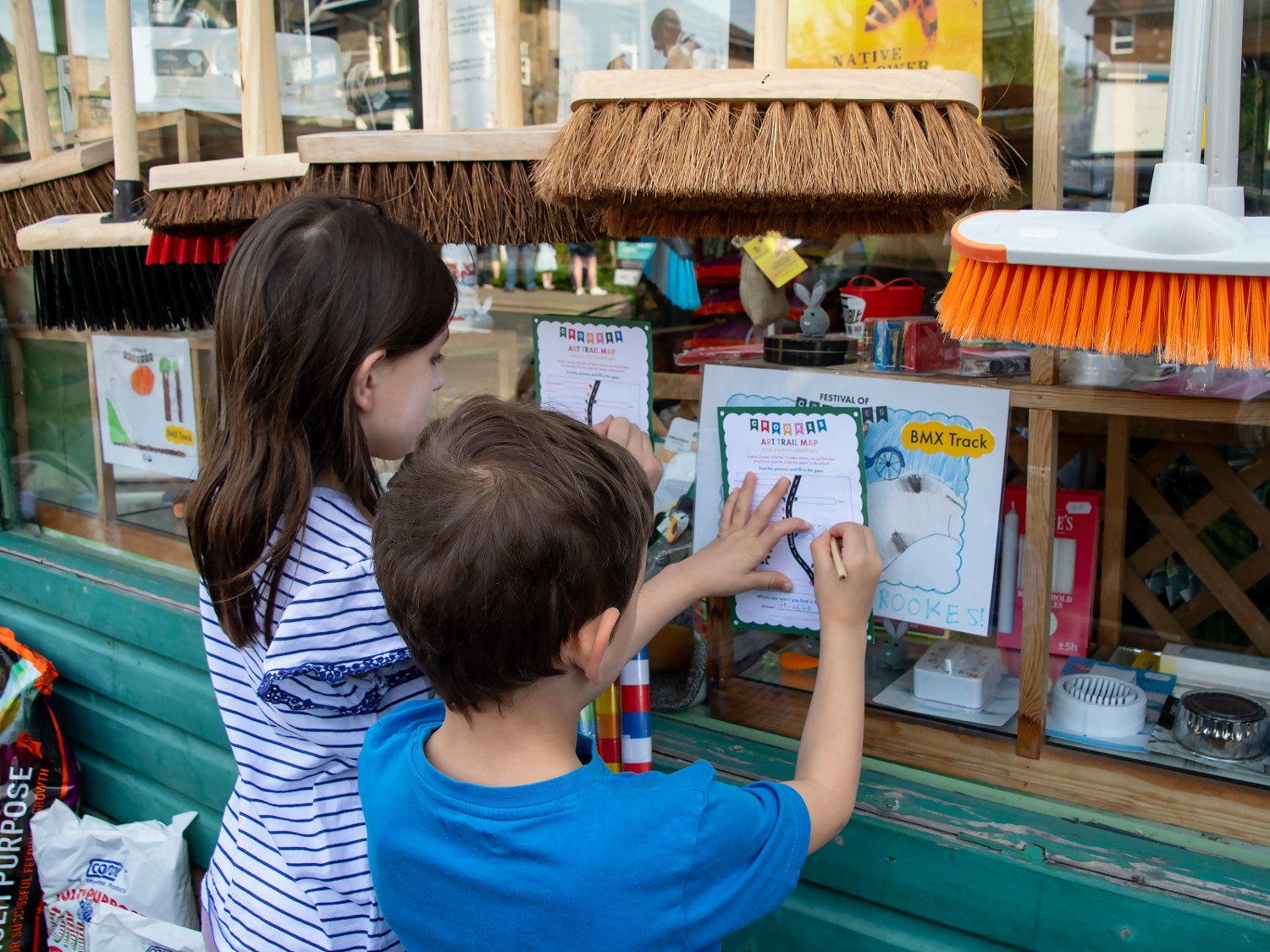 Crookes Collective encouraged local children to create artistic designs that were exhibited in local shop windows.  This created a trail for families to follow though the high street – those who completed the trail received a prize.  It was hugely popular and successful.