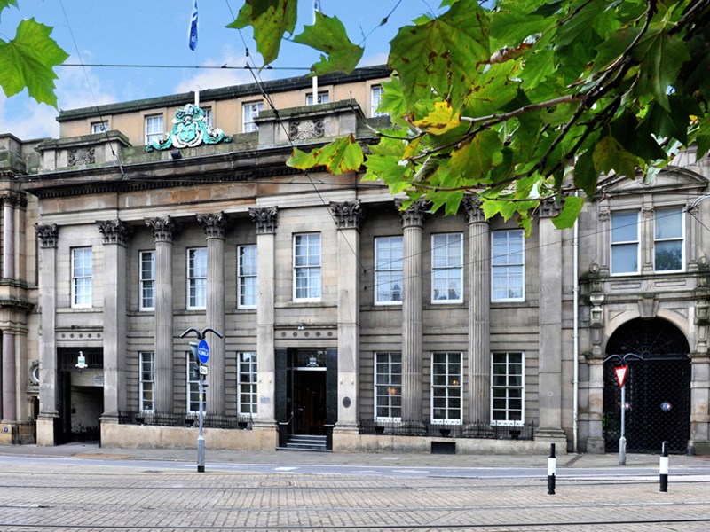 The exterior of Cutlers' Hall.