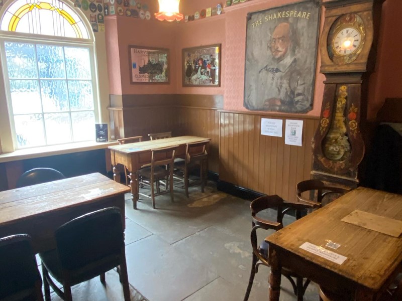 The interior of Shakespeares.