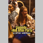 People sat round tables, laughing and enjoying an event.