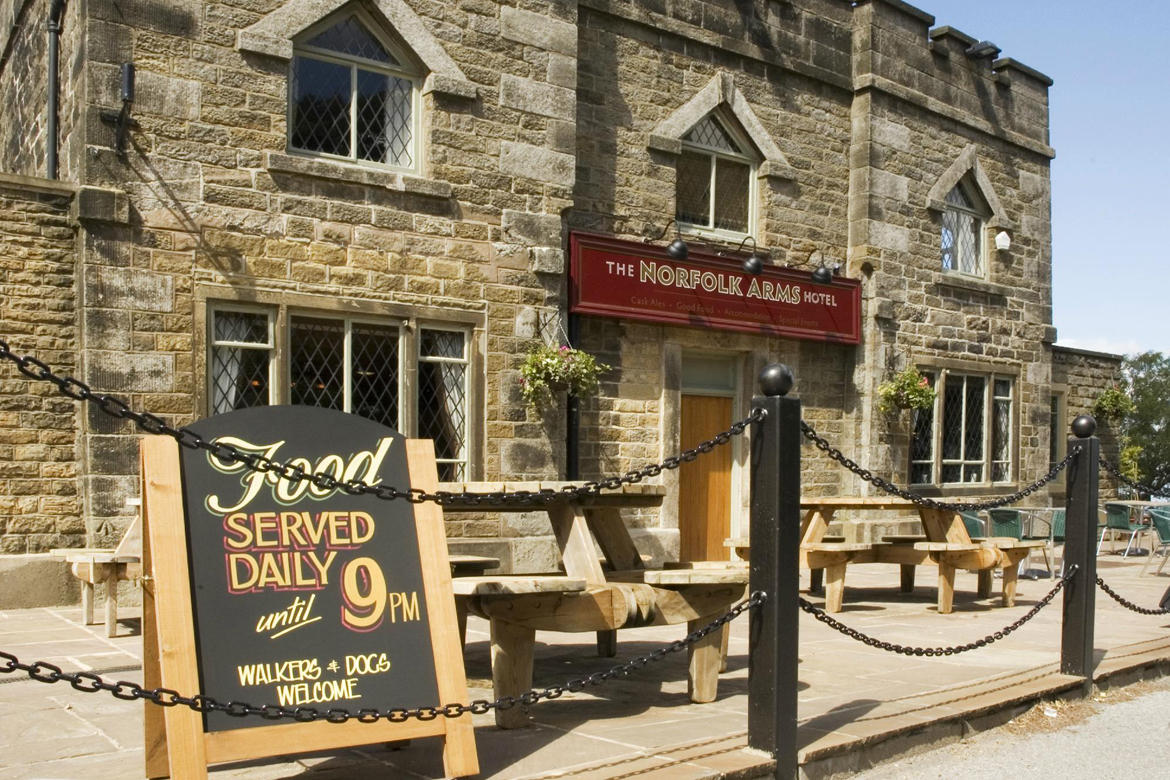 The exterior of The Norfolk Arms.