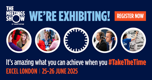 advertising artwork to show Sheffield is exhibiting at The Meetings Show convention in London