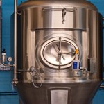 Beer brewing equipment at The Brewery of St Mars of the Desert + Taproom.