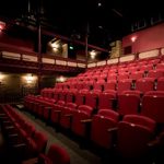 Rows of seats at the Drama Studio.