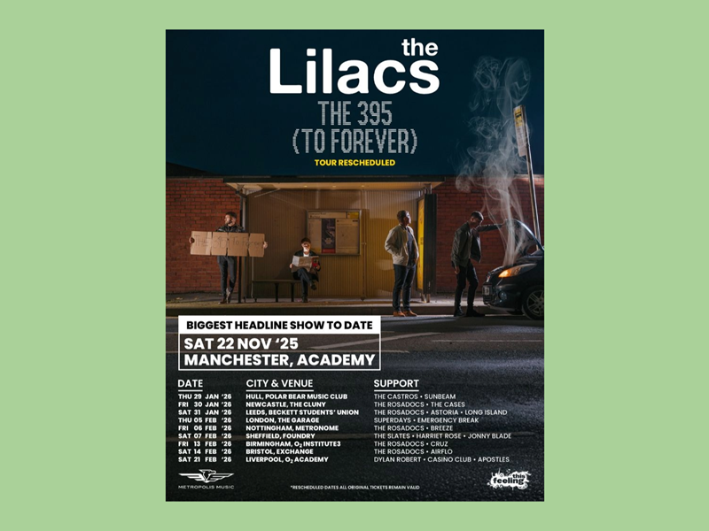 Poster for The Lilacs gig at The Foundry.