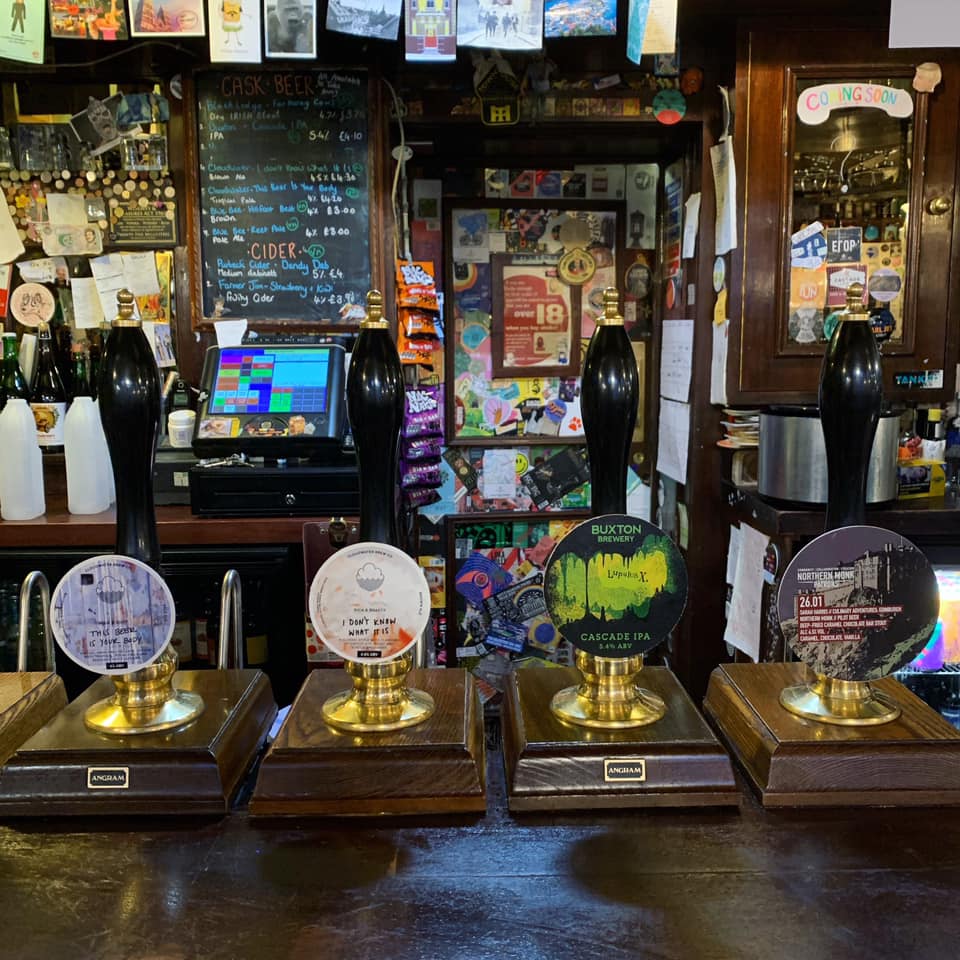 The bar  at The Rutland Arms