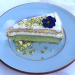 A pistachio cake at Paesani 