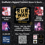 Promo poster for Runway Idol 2023 - Sheffield's Biggest Fashion Show.