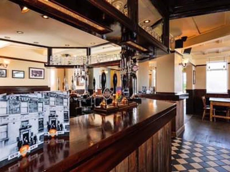 The bar in The Brothers Arms.