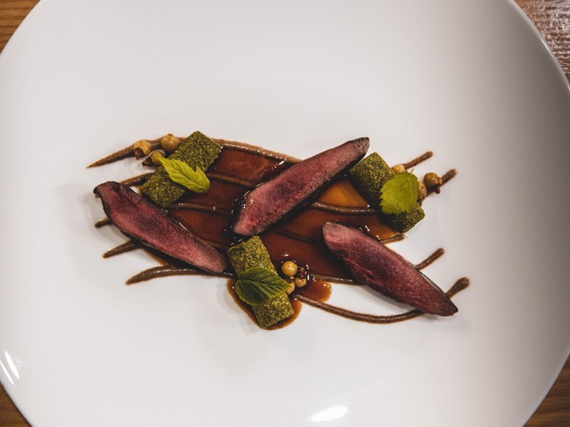 An exotic dish at Fischer’s Baslow Hall, an award-winning, stylish, boutique country house hotel and restaurant.