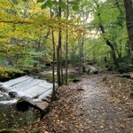 A weir on the Rivelin Valley Trail.