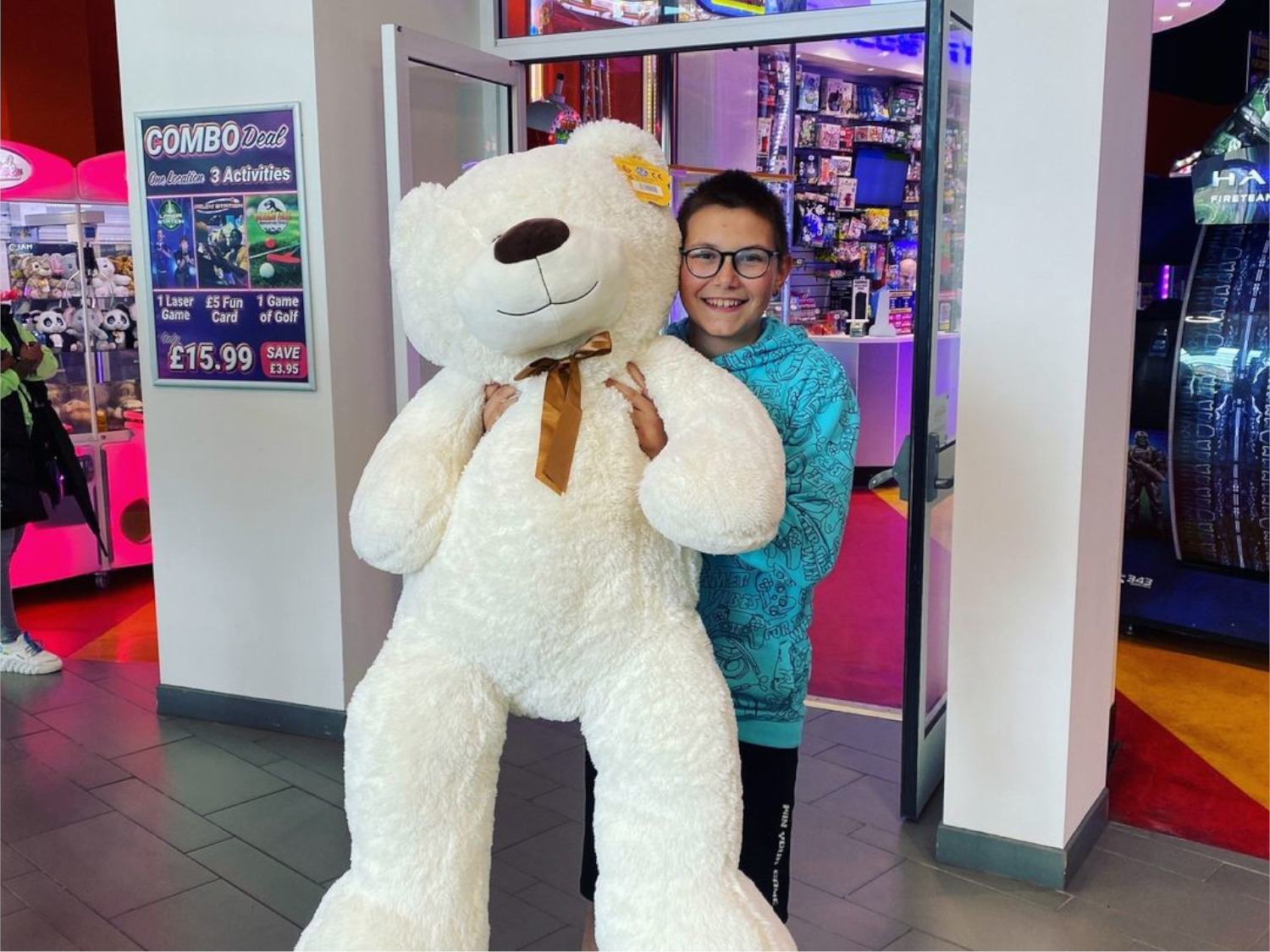 People playing games and having fun at Funstation, in Meadowhall.