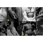 A collage of images of classical statues.