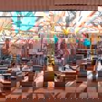 Outdoor seating are at Decks.