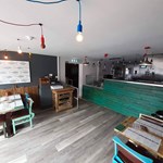 The counter at Butcher & Catch.