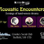 Promo poster for the event, listing the details along side images of the performers.