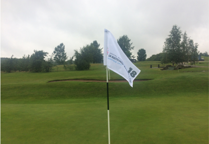 The 18th hole at the Rother Valley Golf Centre.