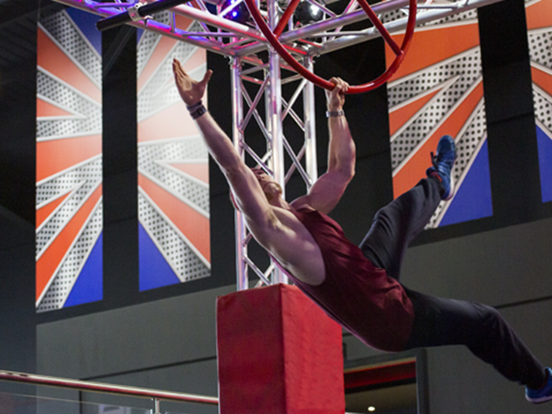 Inside the Ninja Warrior UK Adventure Park.