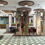 The interior of Mavi Ruya Turkish Bar & Grill.