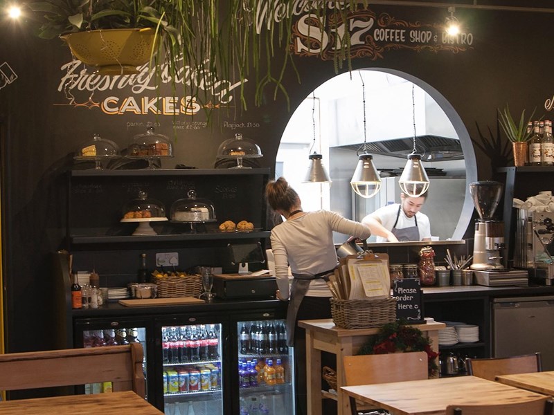 The counter at S17 Coffee Shop & Bistro.