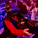 People playing games and having fun at Funstation, in Meadowhall.