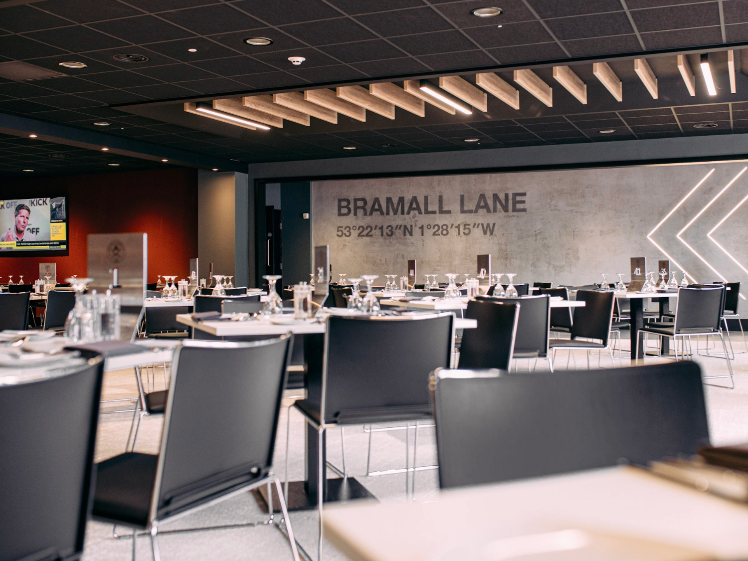 Hospitality at Sheffield United Football Club.