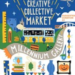 Poster for the event with a illustration of the Market.