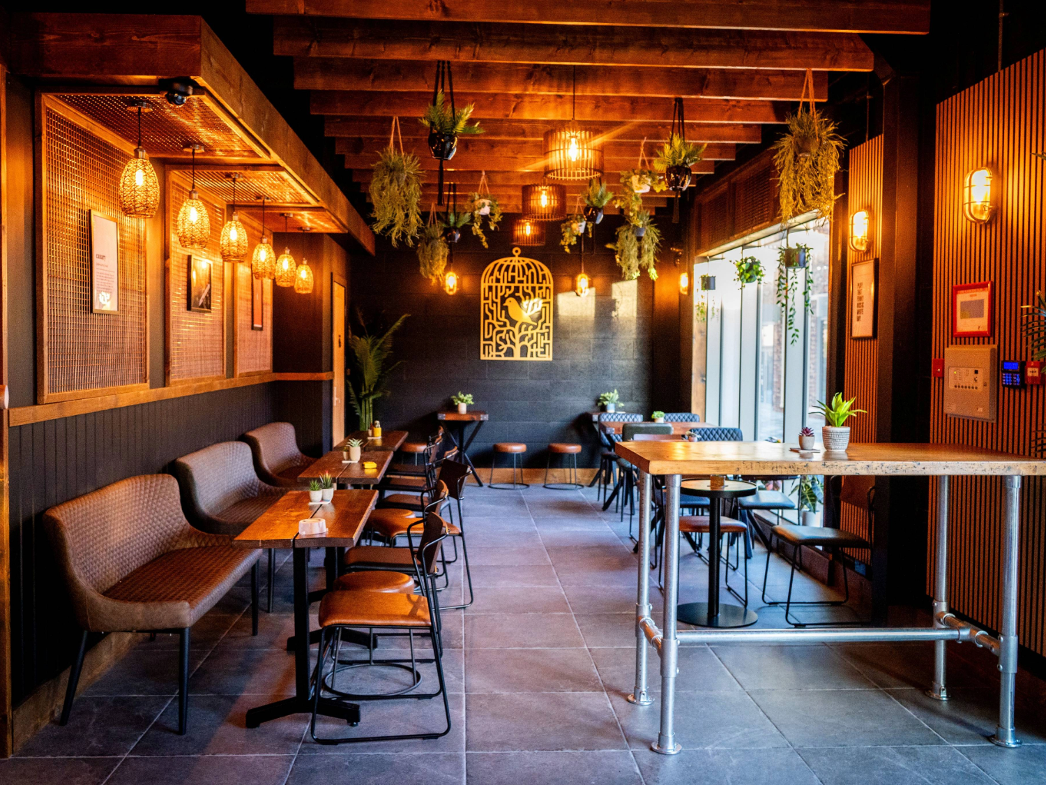 The interior of the The Canary Micro Bar.