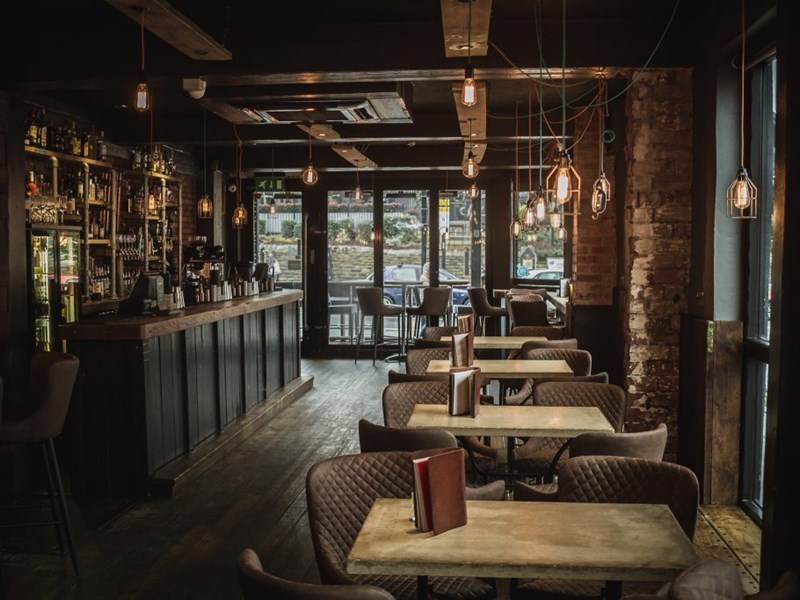 Inside Monk Bar.