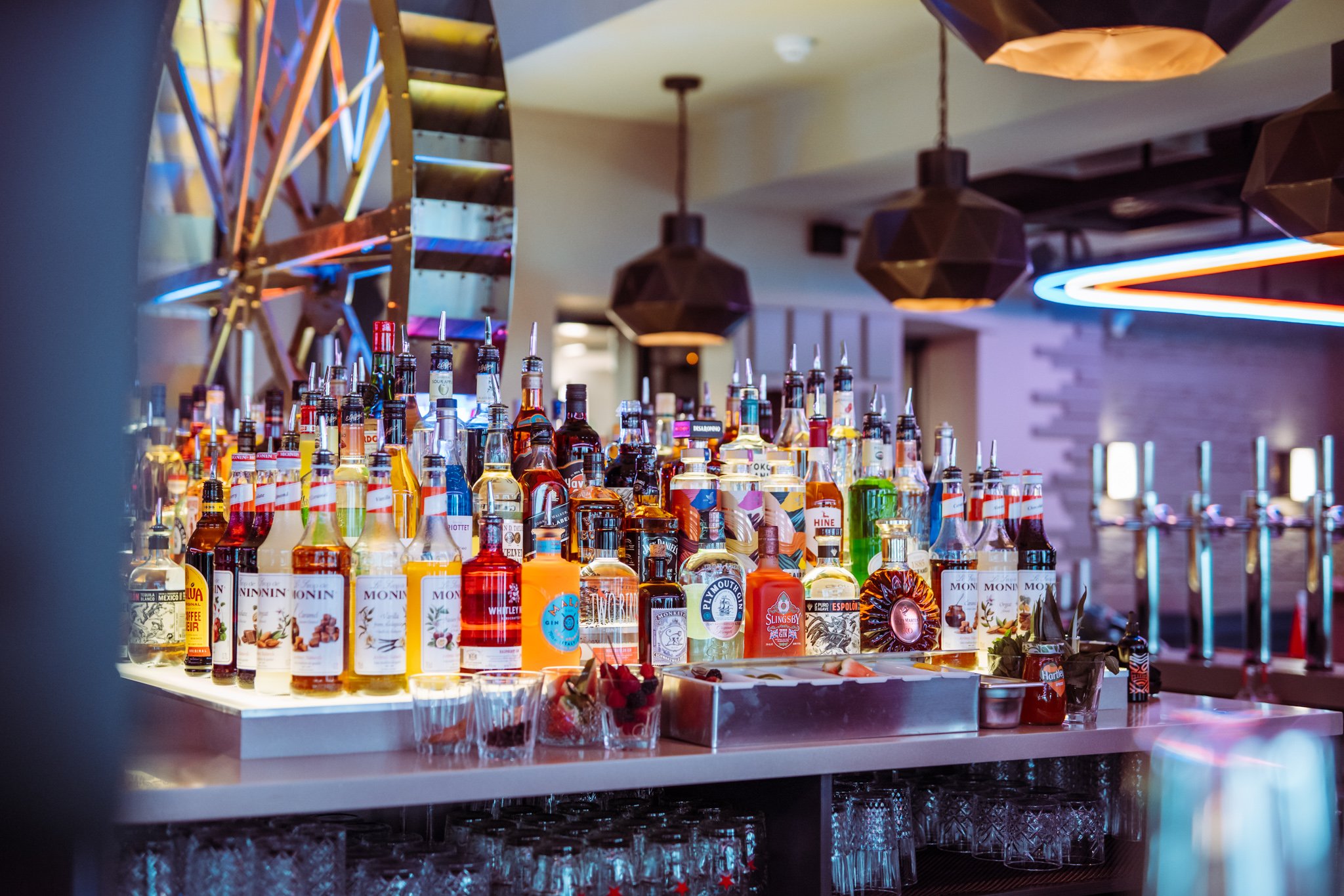 The bar at Mr Wilson's.