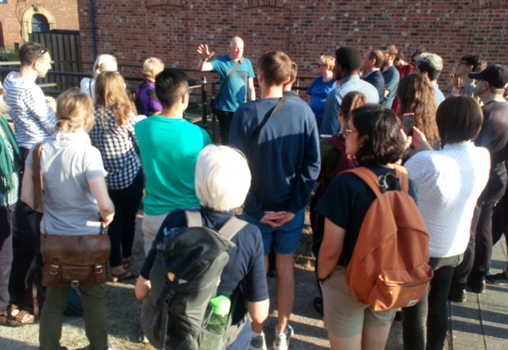 People enjoying a Kelham Island Walk.