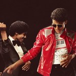 A montage of images of Michael Jackson.