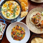 A table full of Mexican food at Pellizco.
