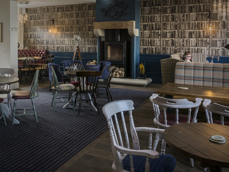 Interior of The Tickled Trout.