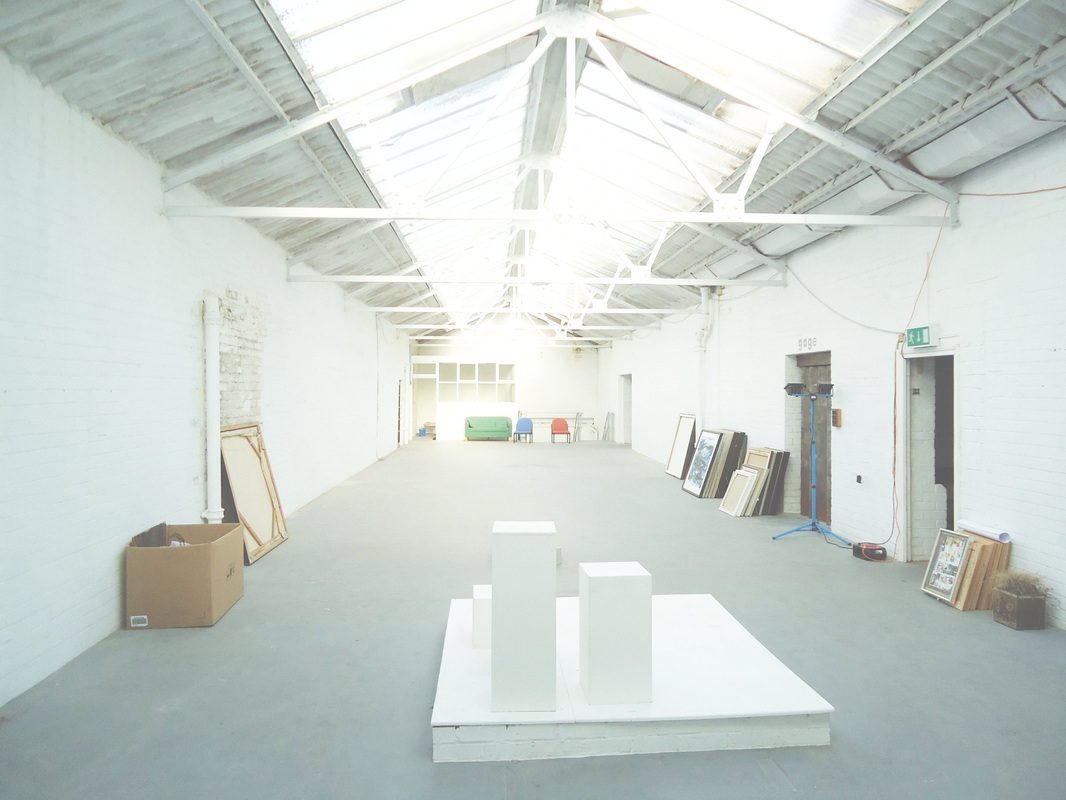 Gage Gallery's large exhibition space.