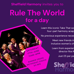 Promo poster for the Rule The World For A Day event.