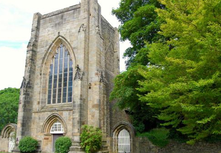 The exterior of Beauchief Abbey.