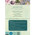 A promotional poster for the From Plant To Page workshop.