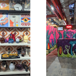 Stalls inside the Red Brick Market.