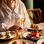 A person dining at Cosy Club.