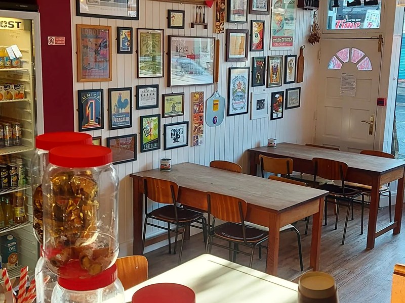 The interior of Bragazzi's.