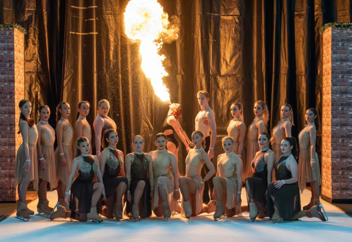 The cast of Defying Gravity On Ice.